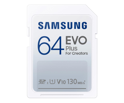 Karta pamięci SD Samsung 64GB SDXC EVO Plus 130MB/s (2021)